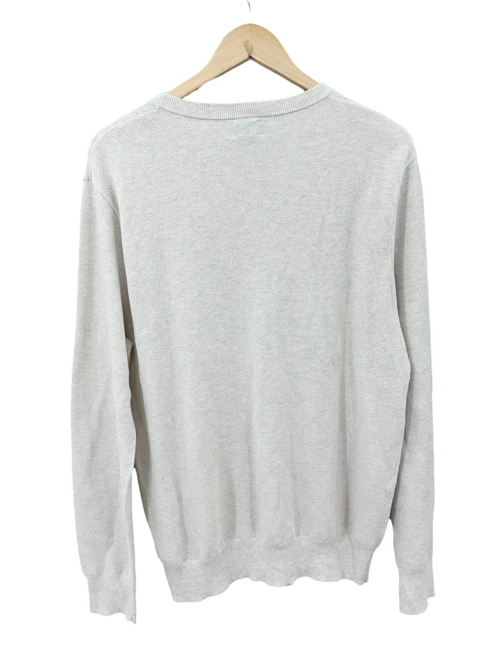 J.CREW Sweater Heritage 100% Cotton Textured Knit Beige BM043